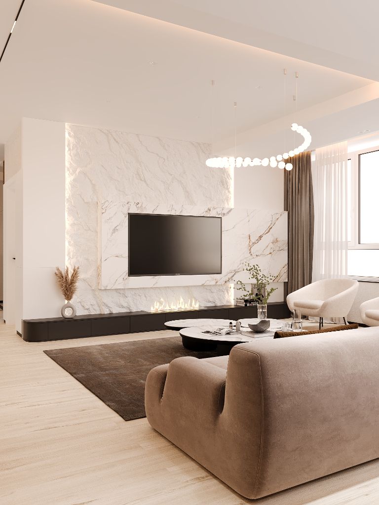 Warm Living Room Furniture — 6